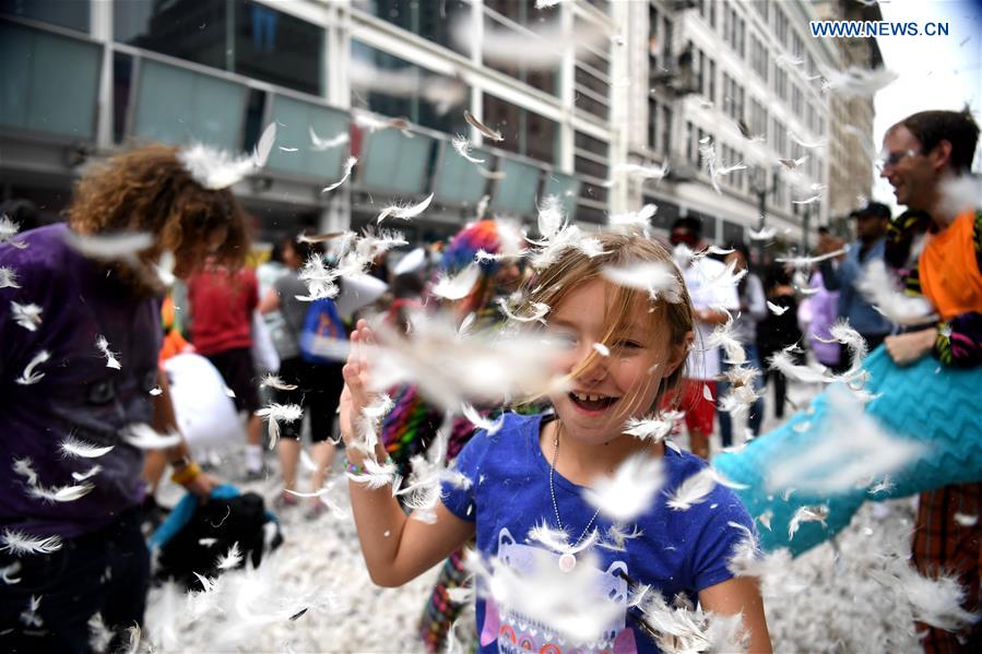 U.S.-SAN JOSE-PILLOW FIGHT