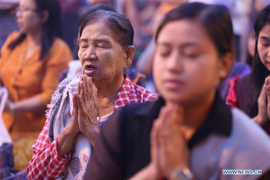 MYANMAR-YANGON-THADINGYUT FESTIVAL