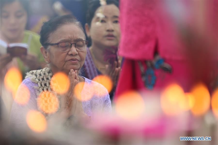 MYANMAR-YANGON-THADINGYUT FESTIVAL
