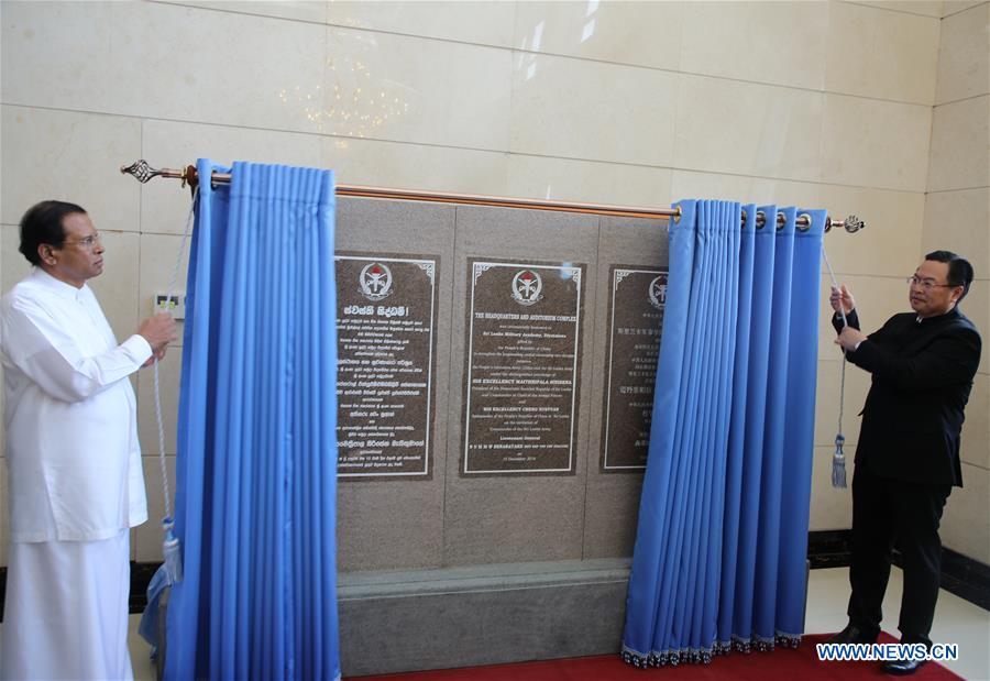 SRI LANKA-MILITARY ACADEMY-CHINA AIDED COMPLEX-HAND-OVER CEREMONY