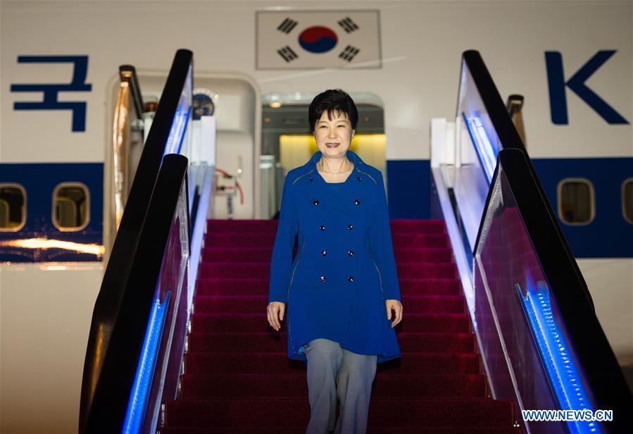 (G20 SUMMIT)CHINA-HANGZHOU-G20-ROK PRESIDENT-ARRIVAL (CN)