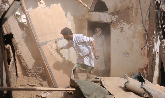9 killed in Saudi-led airstrike in north of Yemen's capital