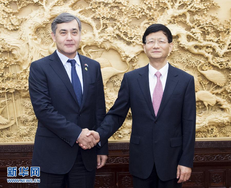 （XHDW）孟建柱會(huì)見(jiàn)哈薩克斯坦總統(tǒng)助理兼安全會(huì)議秘書葉爾梅克巴耶夫 