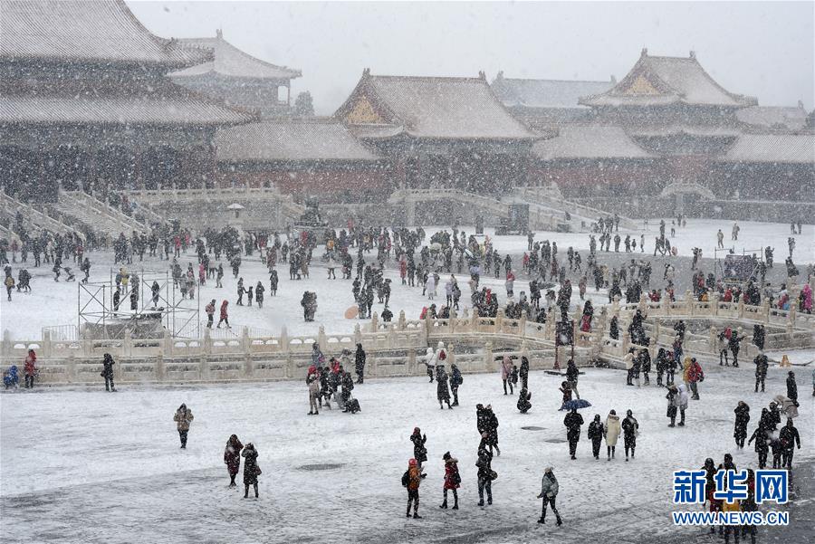 (環境)(1)雪落紫禁城