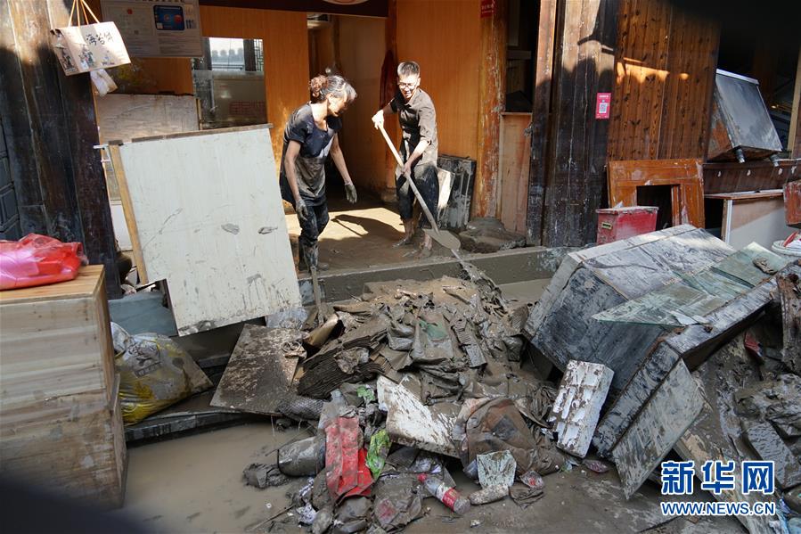 （關注“利奇馬”·圖文互動）（4）古城洪災 八方馳援——洪水災害下的浙江臨?，F場目擊