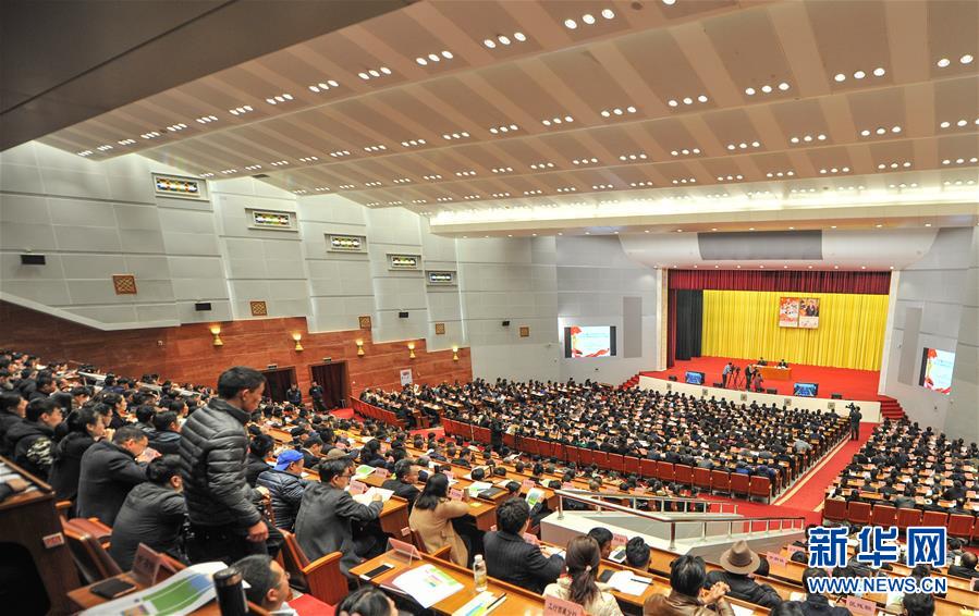 (圖文互動)(1)學習貫徹黨的十九屆四中全會精神中央宣講團在西藏自治區(qū)宣講