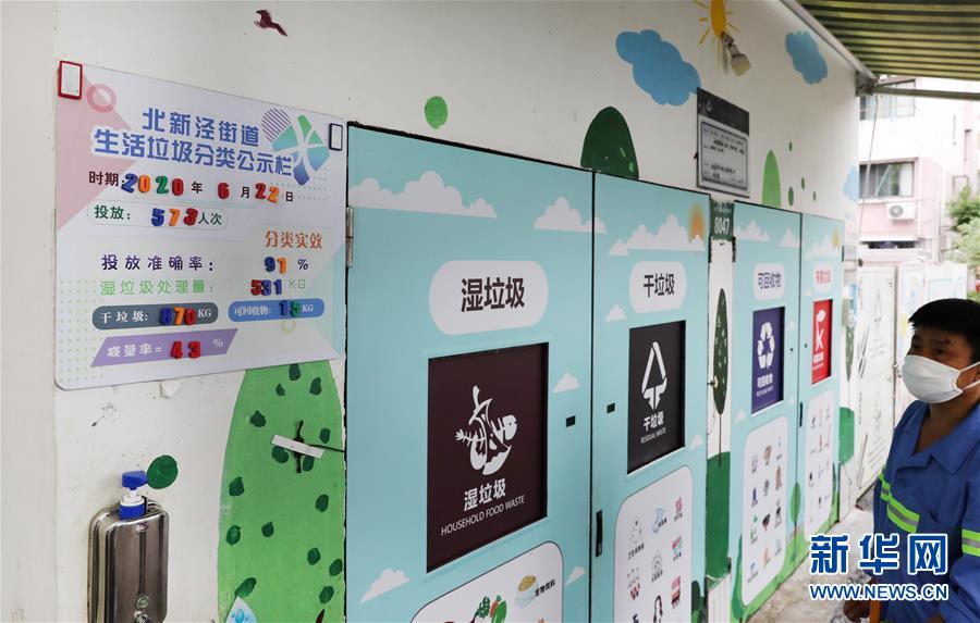 (新華全媒頭條·圖文互動)(13)演繹新時尚 答好治理卷——上海實(shí)施垃圾分類效果追蹤