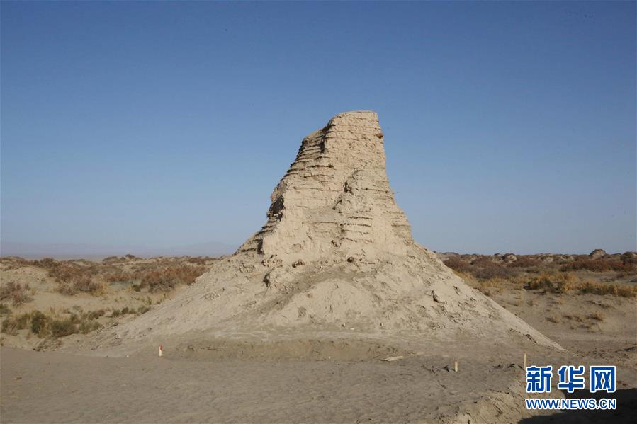 (圖文互動)(1)新疆尉犁縣克亞克庫都克烽燧遺址出土700多件唐代紙文書和木牘