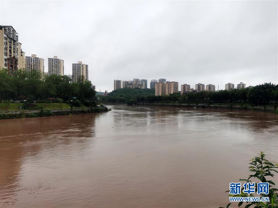 (圖文互動)(3)重慶6個區縣降暴雨 榮昌瀨溪河出現超保證水位洪水