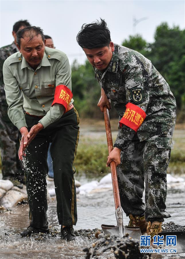 (防汛抗洪·圖文互動(dòng))(1)長江大堤上的“父子之約”