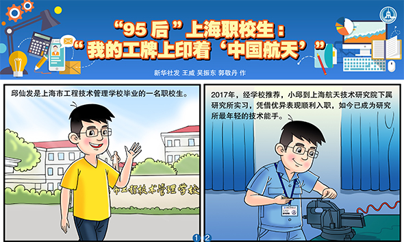 “95后”上海職校生:“我的工牌上印著‘中國航天’”