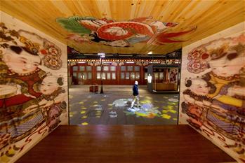 天津:古鎮(zhèn)楊柳青年畫燈光秀