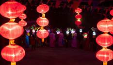 甘肅隴南:演出高山戲 喜迎元宵節(jié)