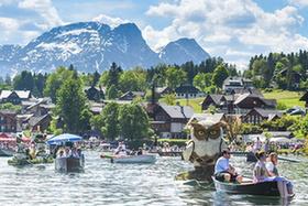 奧地利:花船巡游水云間