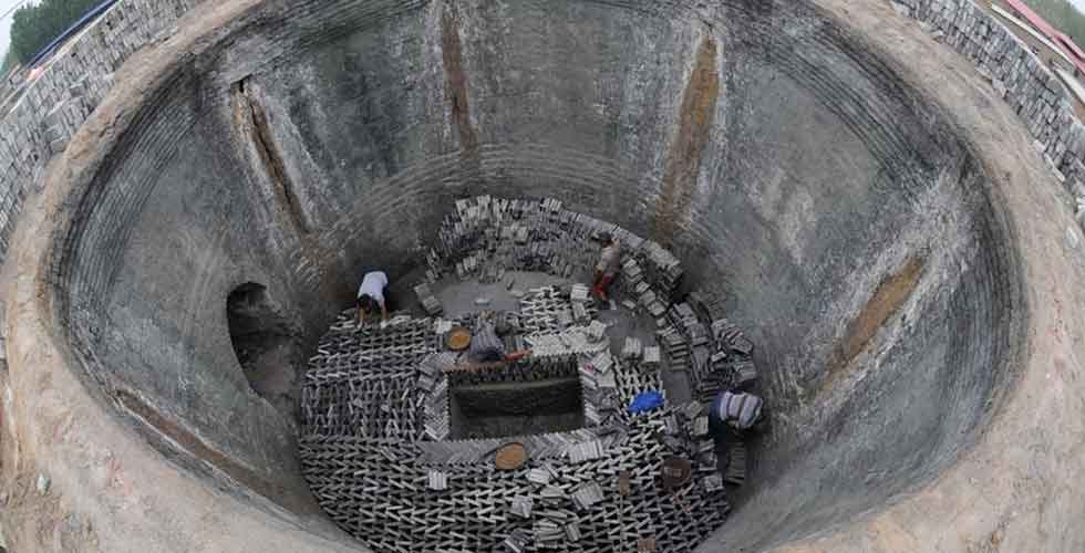 河北任丘:古建青磚傳承傳統燒制技藝(組圖)