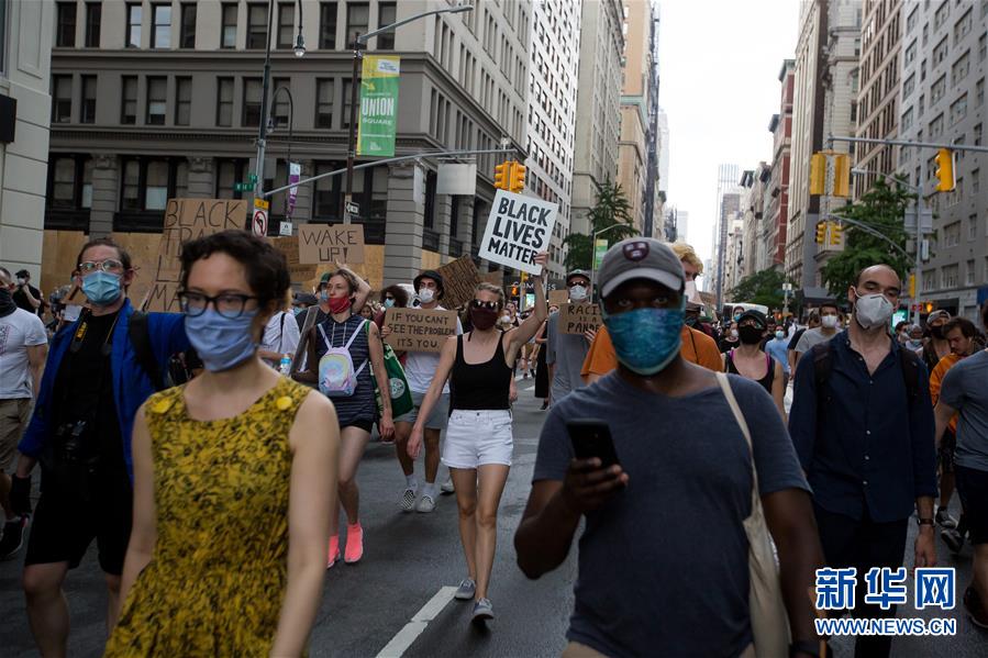 (國際)(9)美國民眾繼續舉行游行示威抗議種族歧視