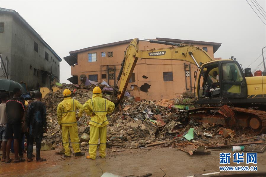 (國際)(2)尼日利亞拉各斯一居民樓坍塌致3人死亡
