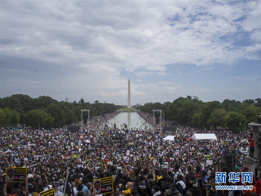 (國際)(1)美國民眾舉行反種族歧視和暴力執(zhí)法大規(guī)模示威活動