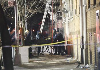 紐約一公寓發(fā)生火災(zāi) 至少12人死亡